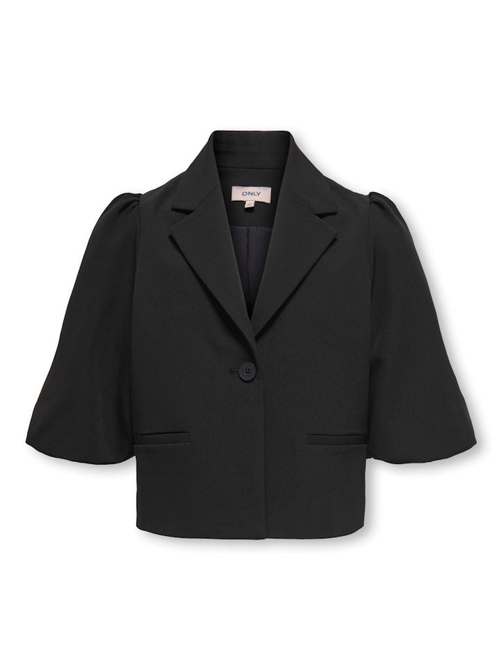 Kogkira Puff Sleeve S/s Blazer Cs Tlr - Zwart