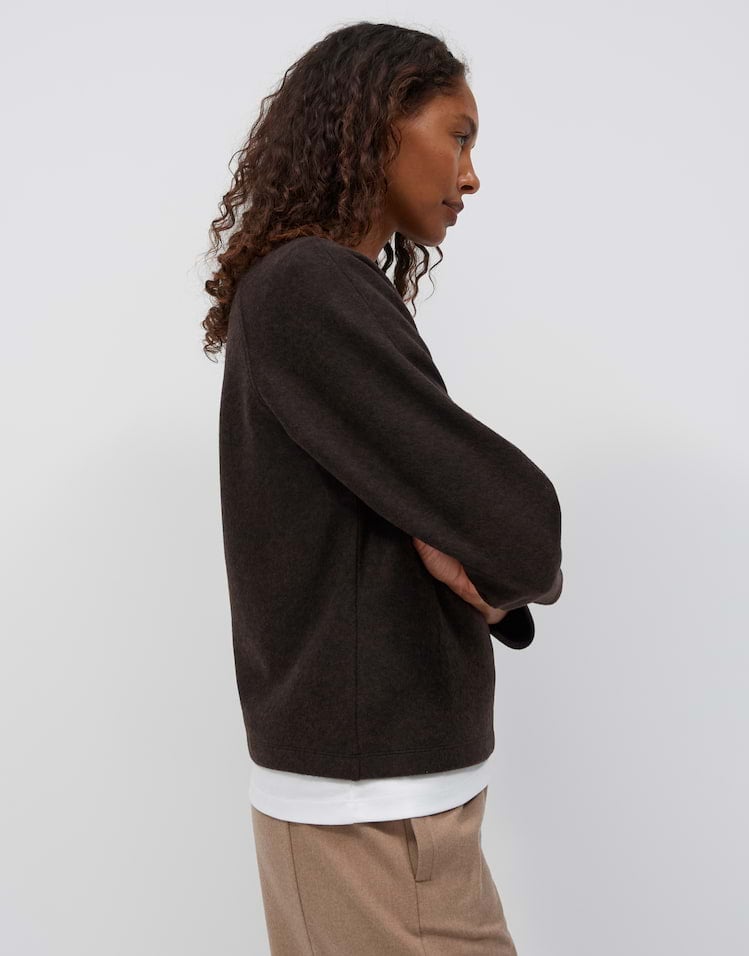 Opus Gusera 10623414517 sweater dames groen - Bruin