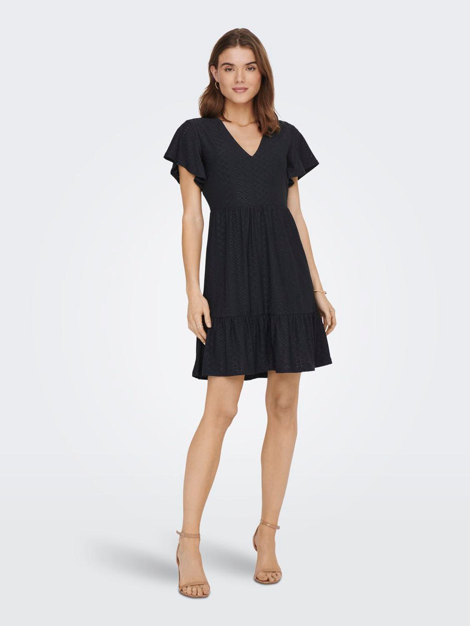 Only Sandra jurk kort navy – dames