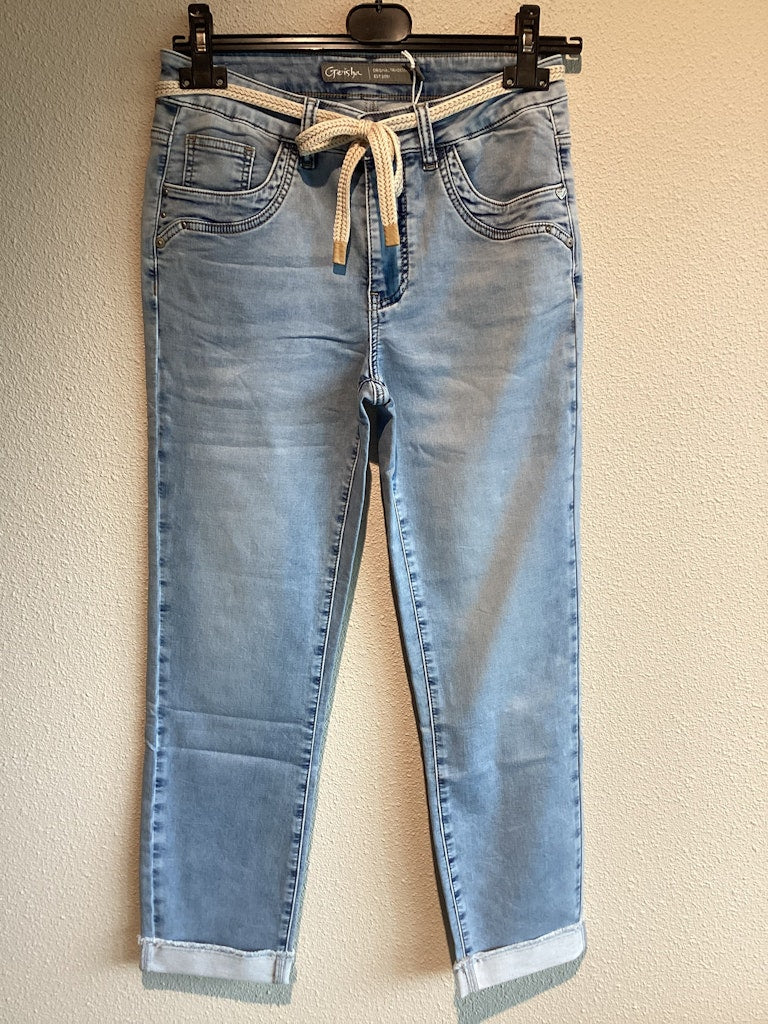 Geisha Helen jeans slim fit blue denim – dames