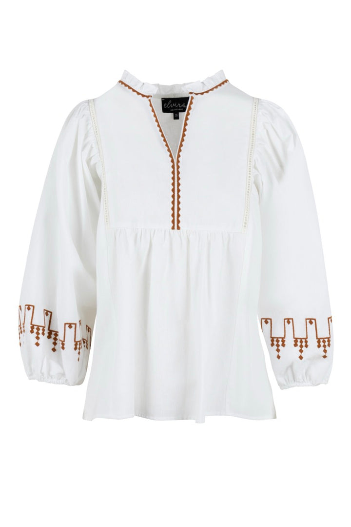 Elvira Casuals E2 25-016 ecru top k/m dames