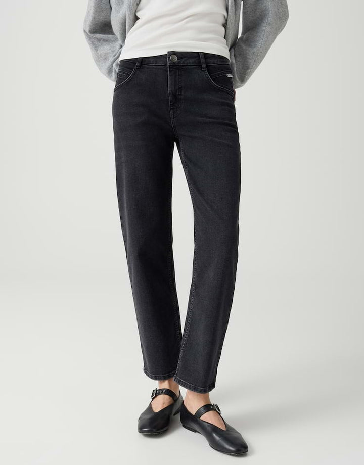 Opus Minah honesty 10607212564248 jeans regular-straight fit black denim - L28