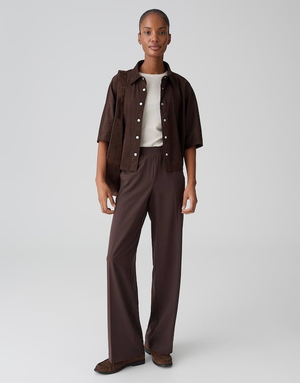 Opus Fermes blouse k/m dames bruin