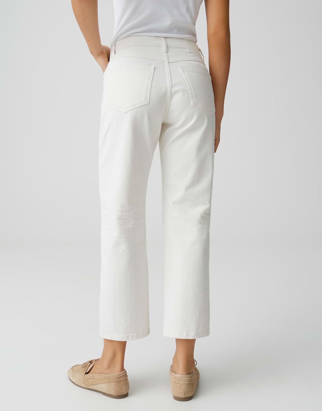 Opus Minah jeans ecru – dames low croth-baggy fit - 26