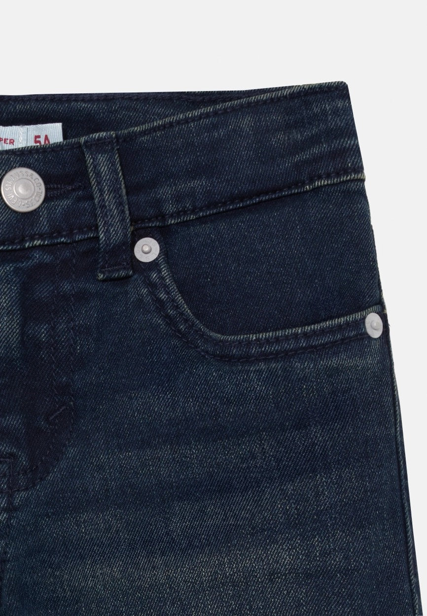 Levi's boys 502 regular tapered jeans – jongens - Black Denim