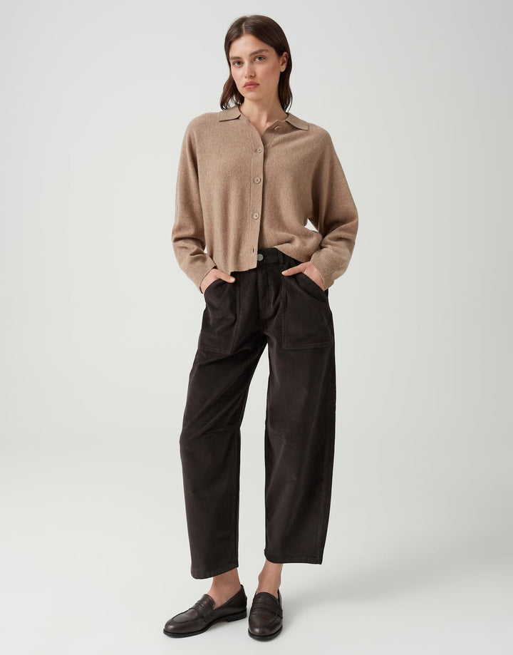 Opus Lissie Boldi 1060719389248 jeans loose fit bruin - L28