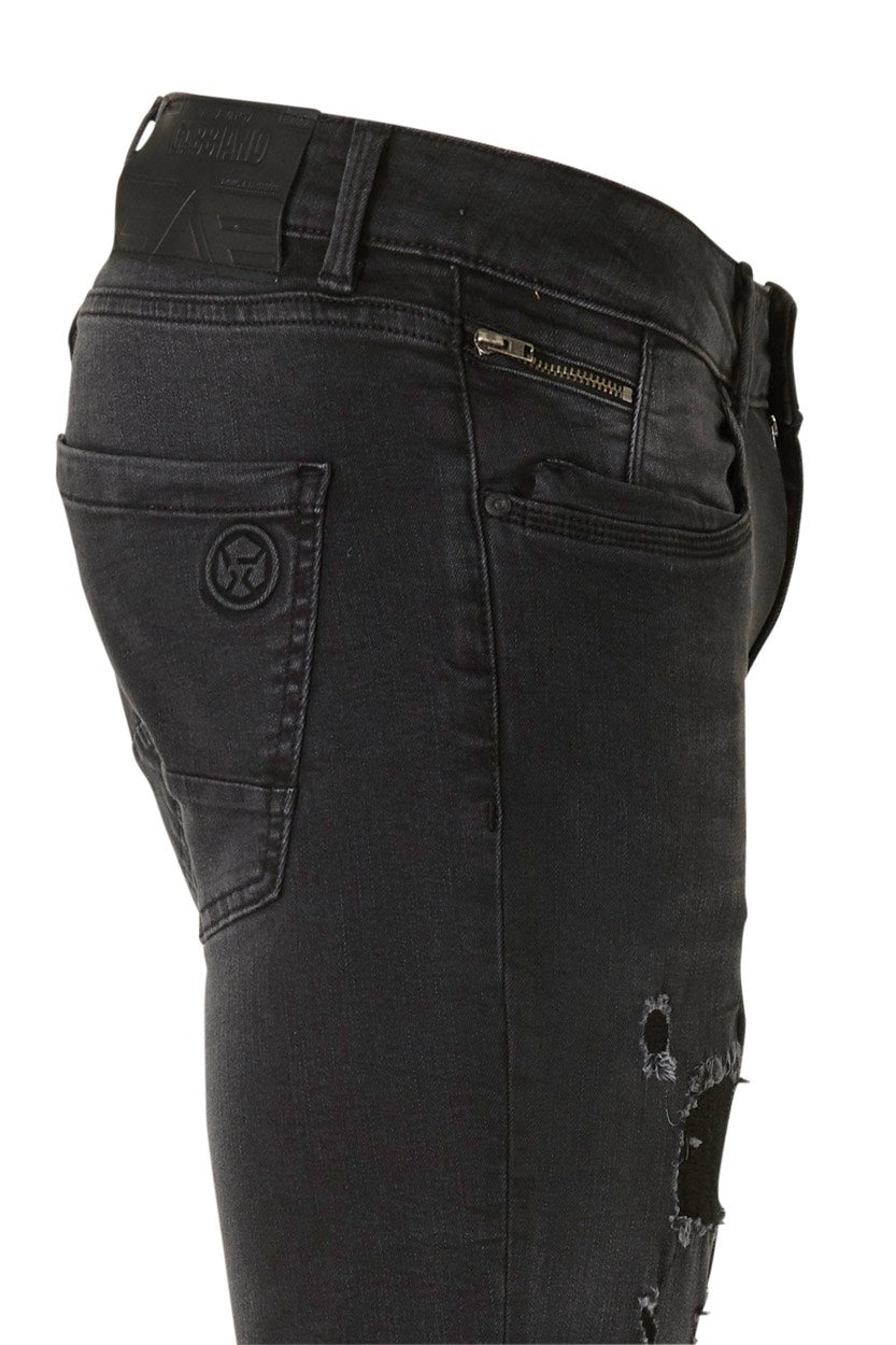 Gabbiano men 82655 Ultimo jeans skinny fit black denim – heren - L34
