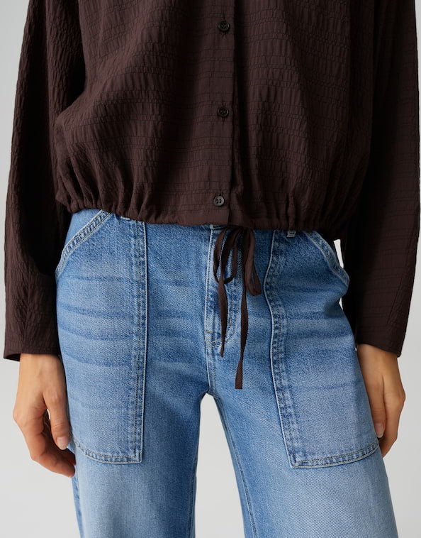 Opus blouse l/m bruin – dames