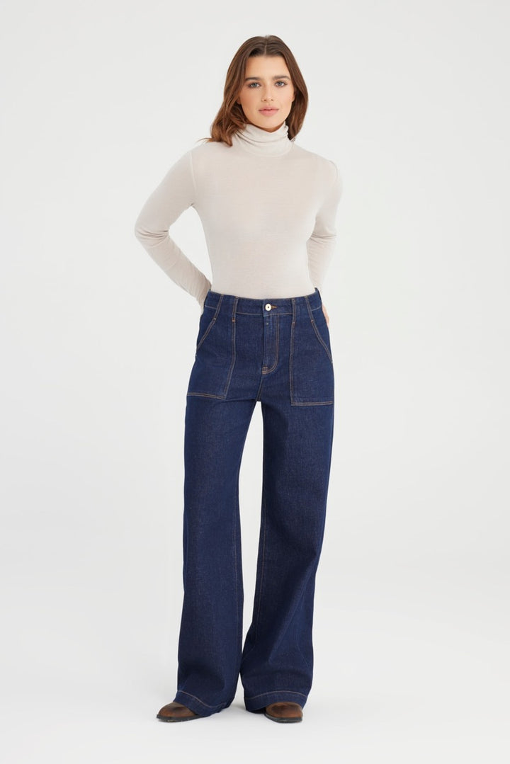 COJ Lulu jeans loose fit dames – blue denim - 30