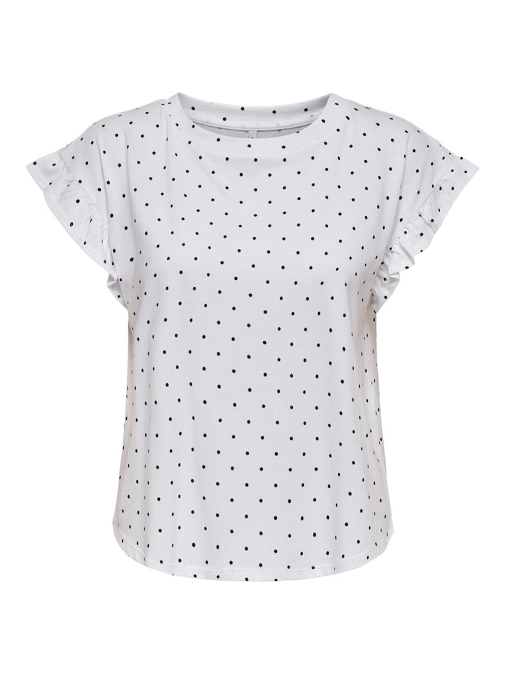 Only t-shirt k/m dames wit dessin – 15347065 grape