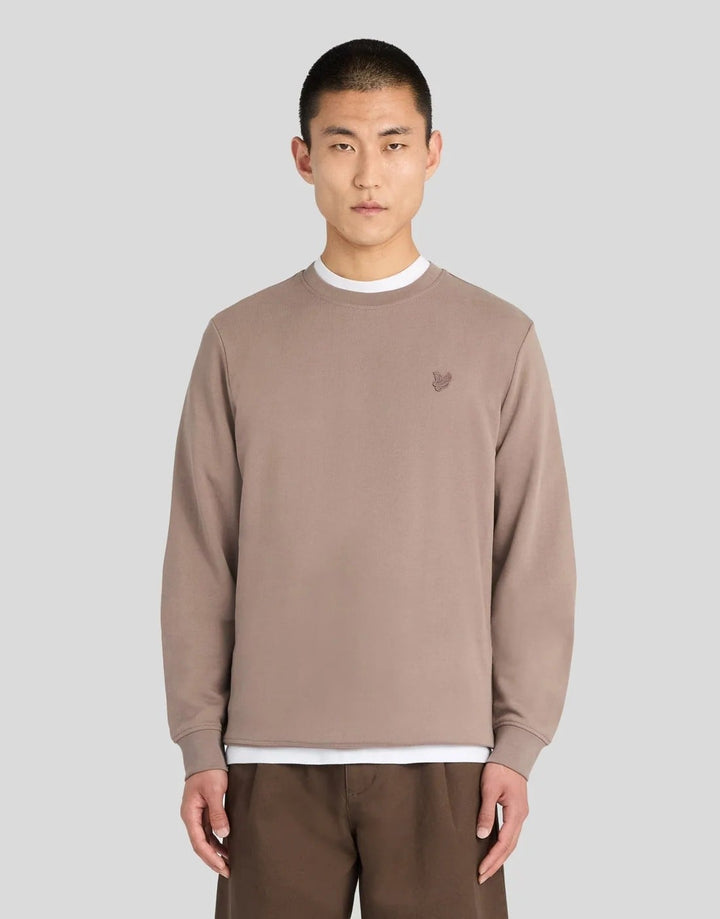 Lyle &amp; Scott ML2255TONT sweater taupe – heren