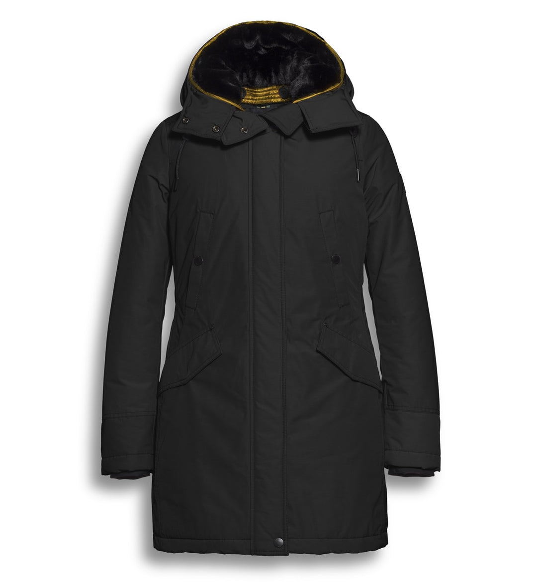 Covered winterjas dames zwart – Adele