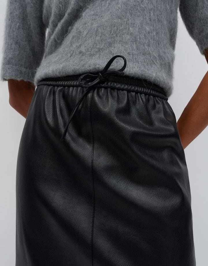 Opus rilkis 10623814498465 rok midi (imitatie) leer zwart