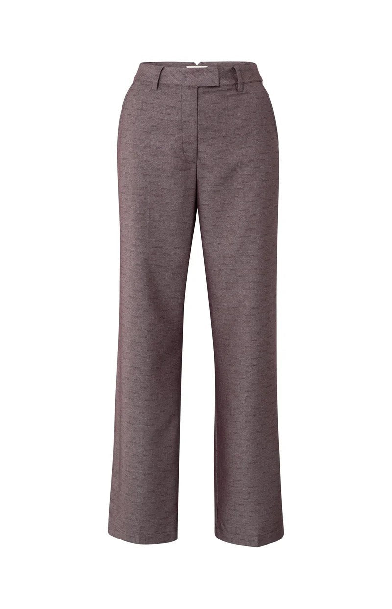 YAYA Women lange broek paars dessin – dames