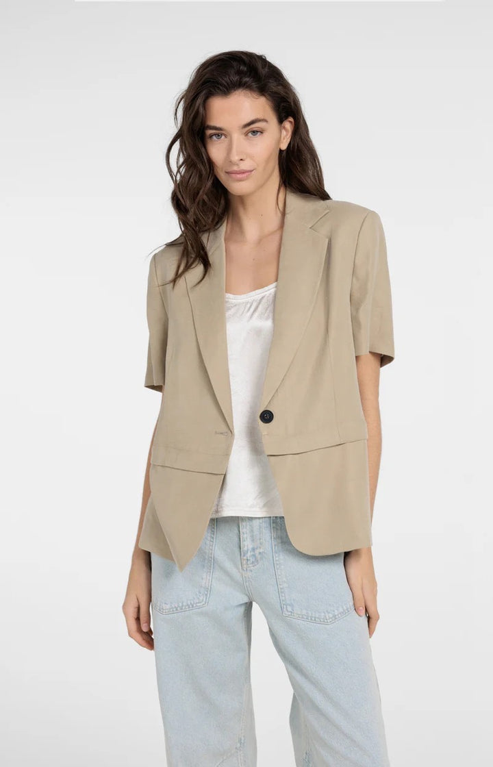 YAYA Women 01-501083-604 blazer dames bruin melee