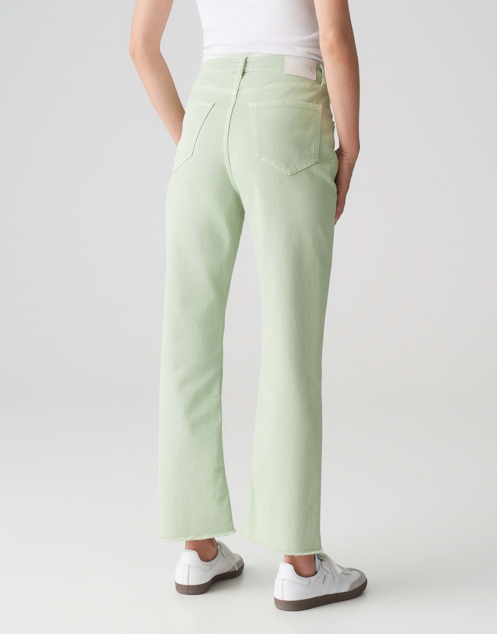 Opus eboni french bootcut flare fit jeans dames groen - L28
