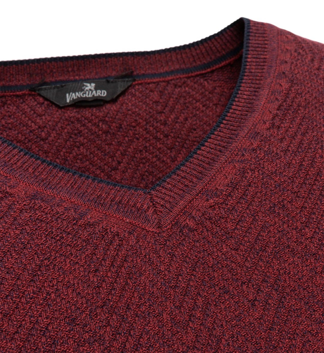 Lyle & Scott KN2110VC trui bordeaux – heren