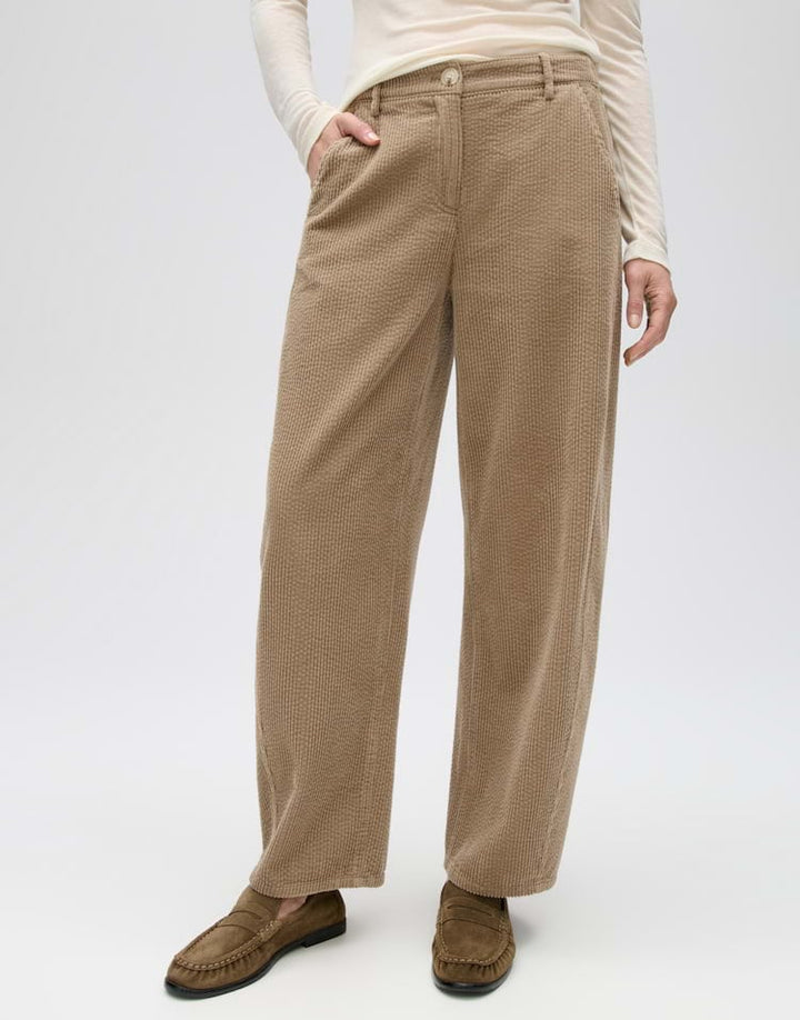 Opus Myha softness 1063585930106 lange broek taupe