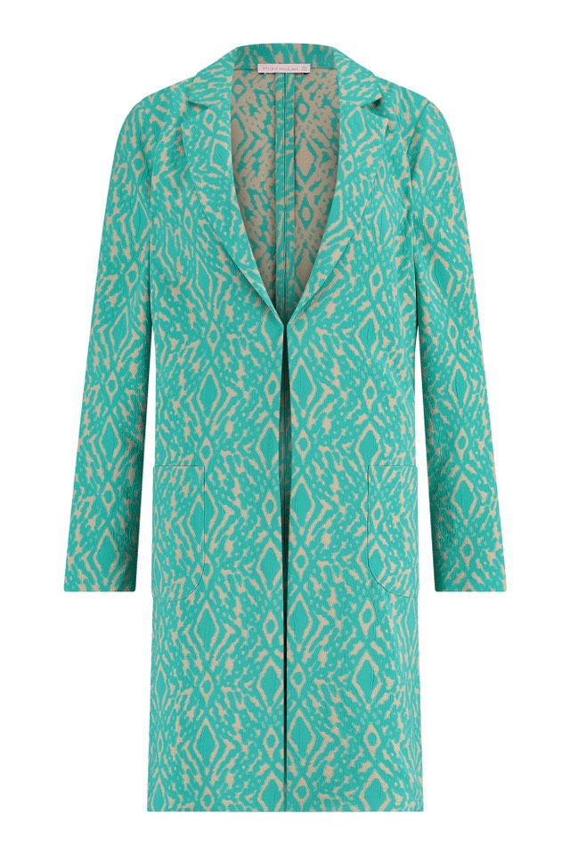 Studio Anneloes blazer dames 09986 Josje – groen dessin