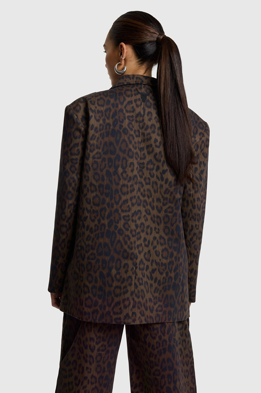 Alix the label 2609433870 blazer dames bruin dessin