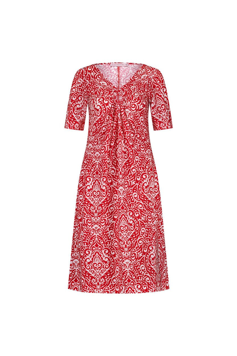 Studio Anneloes 11312 Cher jurk midi dames – rood dessin
