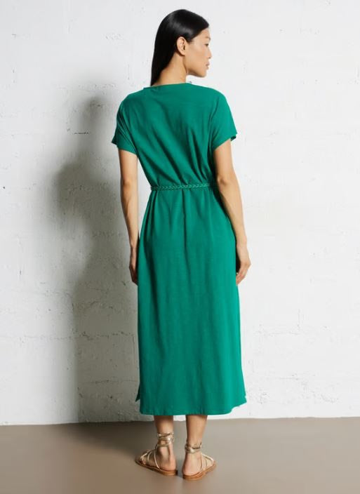 Vila 14105472 verano jurk midi dames groen