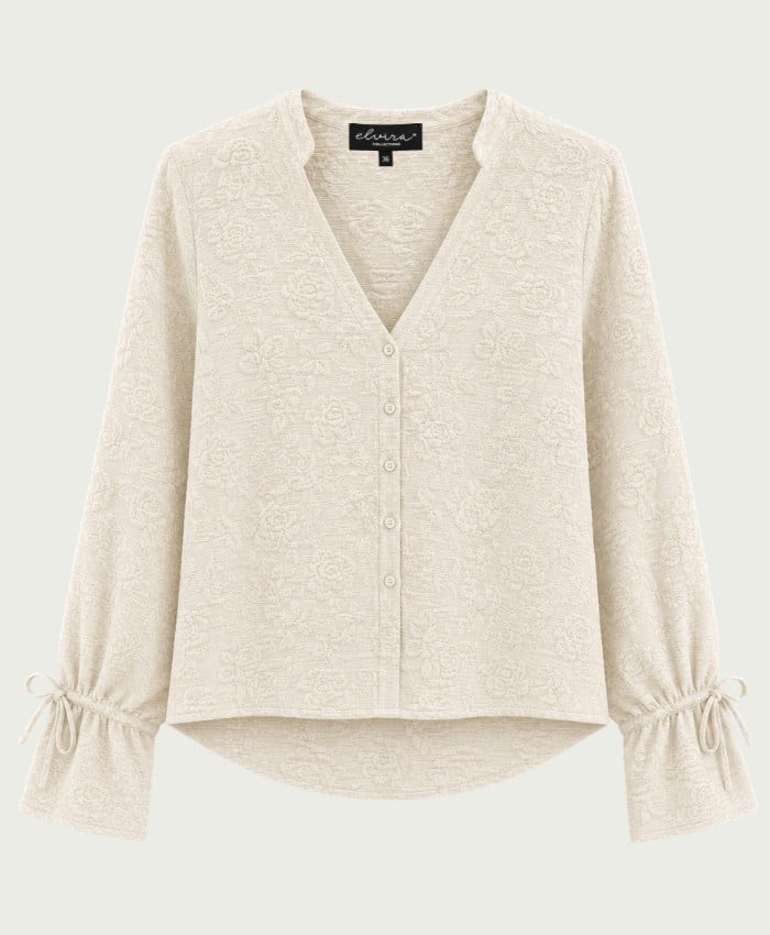 Elvira Casuals E4 26-057 Fiora blouse l/m ecru
