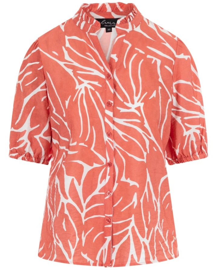 Elvira Casuals blouse E3 26-014 Elodi – dames - Rood Dessin