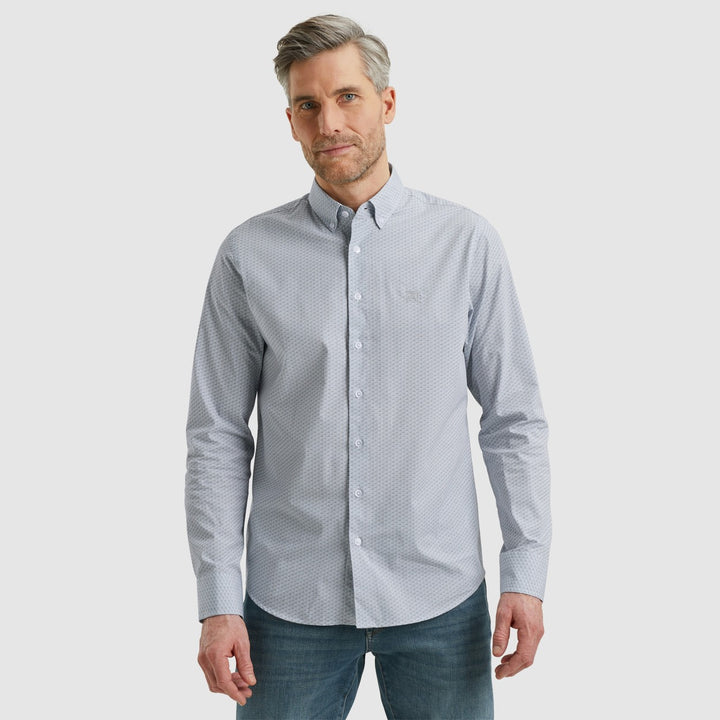 Vanguard VSI2502201 overhemd l/m heren – wit dessin