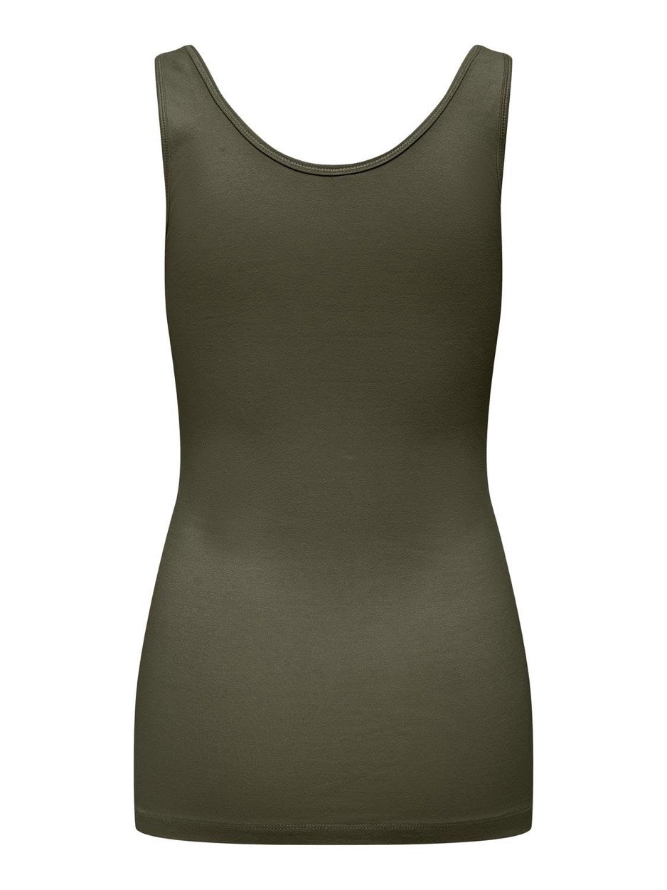 Only 15095808 Live olijf singlet – dames