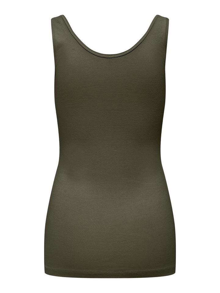 Only 15095808 Live olijf singlet – dames