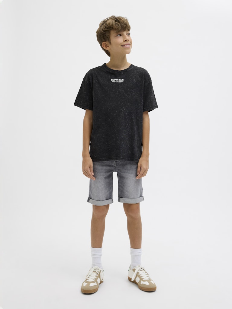 Jjirick Jjoriginal Shorts Am 360 Sn Jnr - Grey Denim
