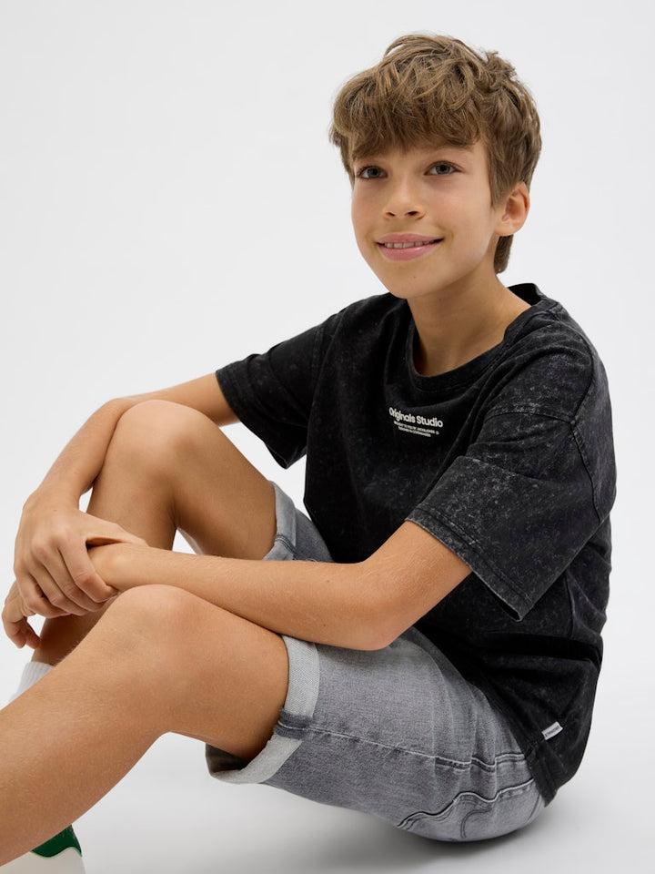 Jjirick Jjoriginal Shorts Am 360 Sn Jnr - Grey Denim