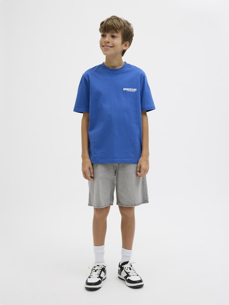 Jjitony Jjoriginal Shorts Akm 928 Sn Jnr - Grey Denim