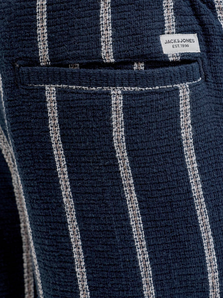 Jpstjaiden Coba Stripe Jog Short M Jnr - Blauw Dessin
