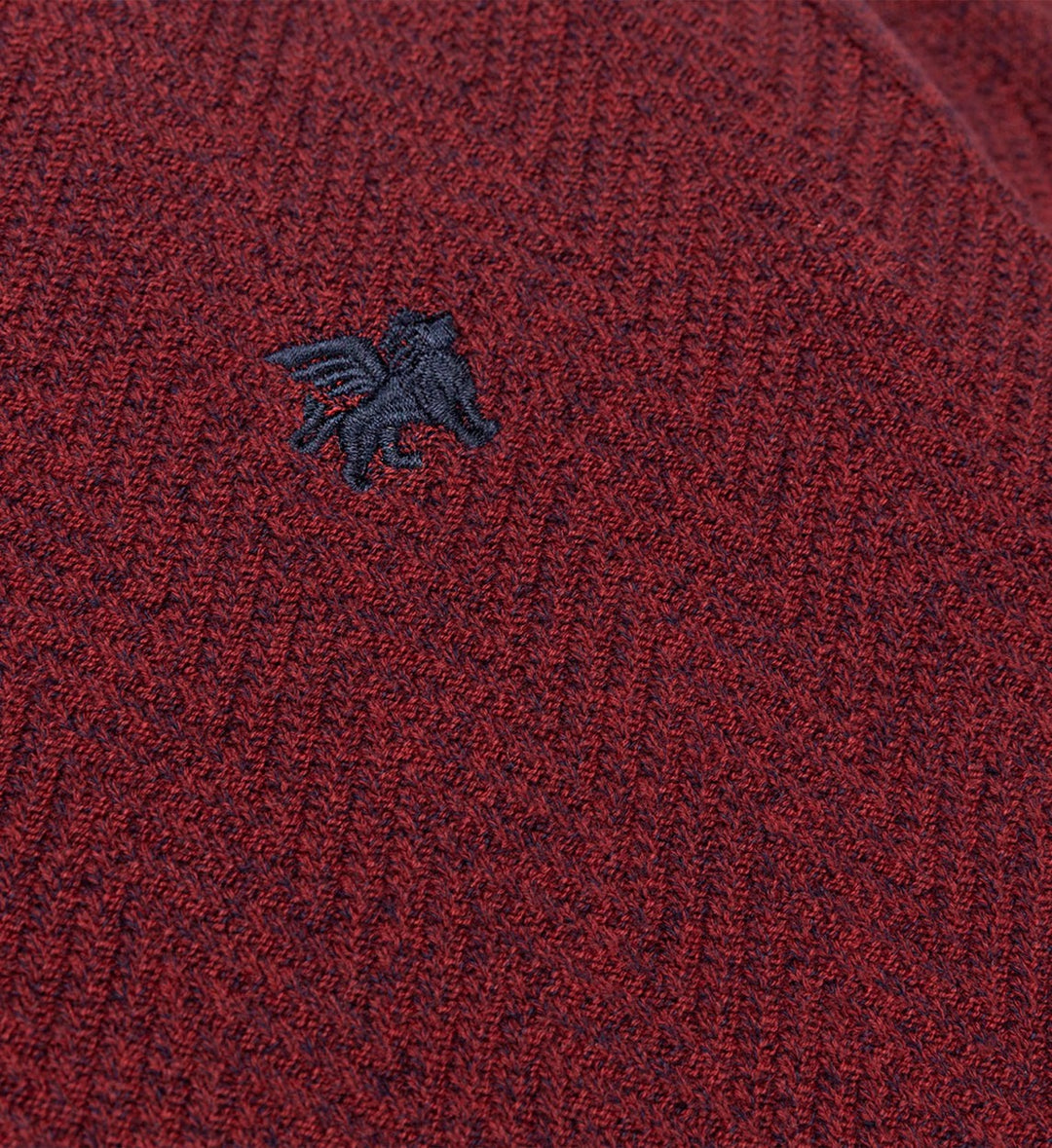 Lyle & Scott KN2110VC trui bordeaux – heren