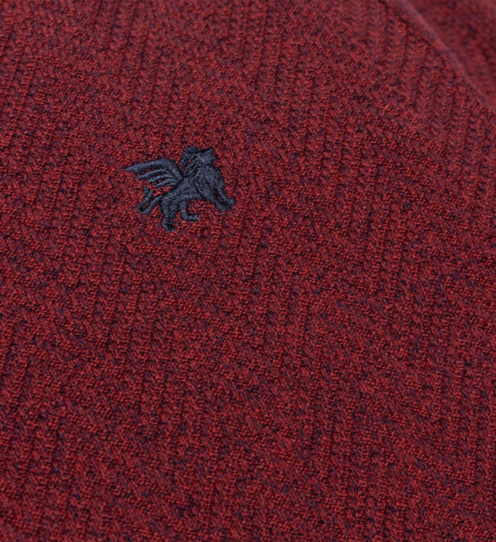 Lyle & Scott KN2110VC trui bordeaux – heren
