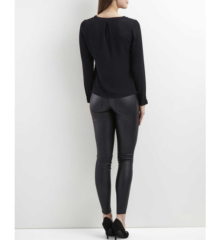 Only Hallie top zwart – dames