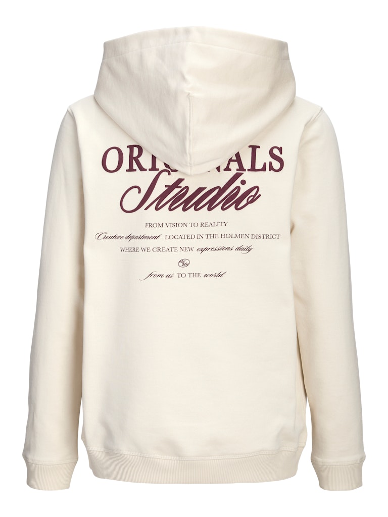 Jornorrebro Typo Back Sweat Hood Sn Jnr - Off-white