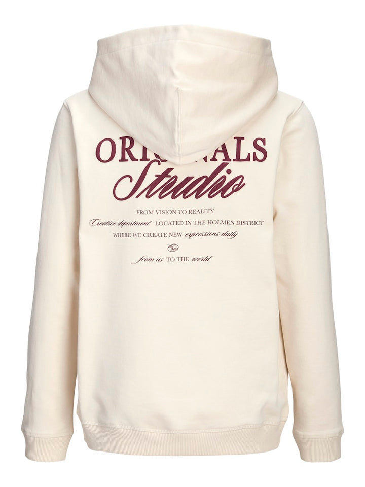 Jornorrebro Typo Back Sweat Hood Sn Jnr - Off-white
