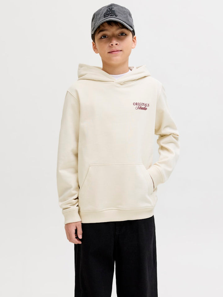 Jornorrebro Typo Back Sweat Hood Sn Jnr - Off-white
