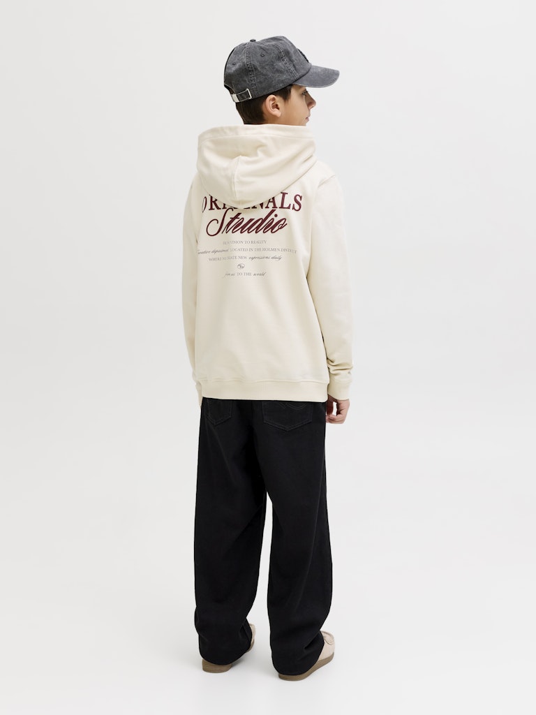 Jornorrebro Typo Back Sweat Hood Sn Jnr - Off-white