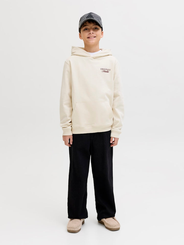 Jornorrebro Typo Back Sweat Hood Sn Jnr - Off-white