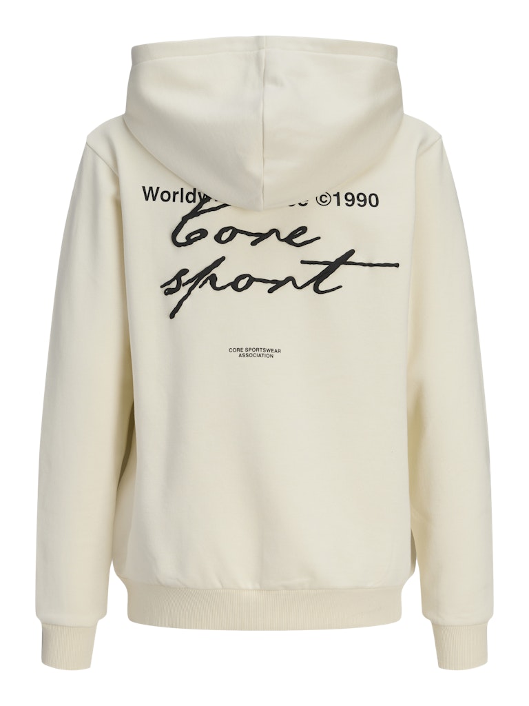 Jcodust Script Sweat Hood Sa26 Jnr - Ecru