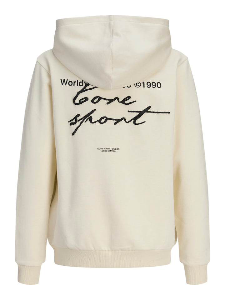 Jcodust Script Sweat Hood Sa26 Jnr - Ecru