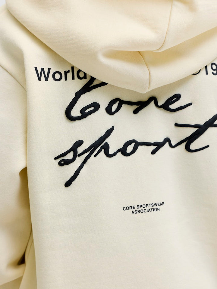 Jcodust Script Sweat Hood Sa26 Jnr - Ecru