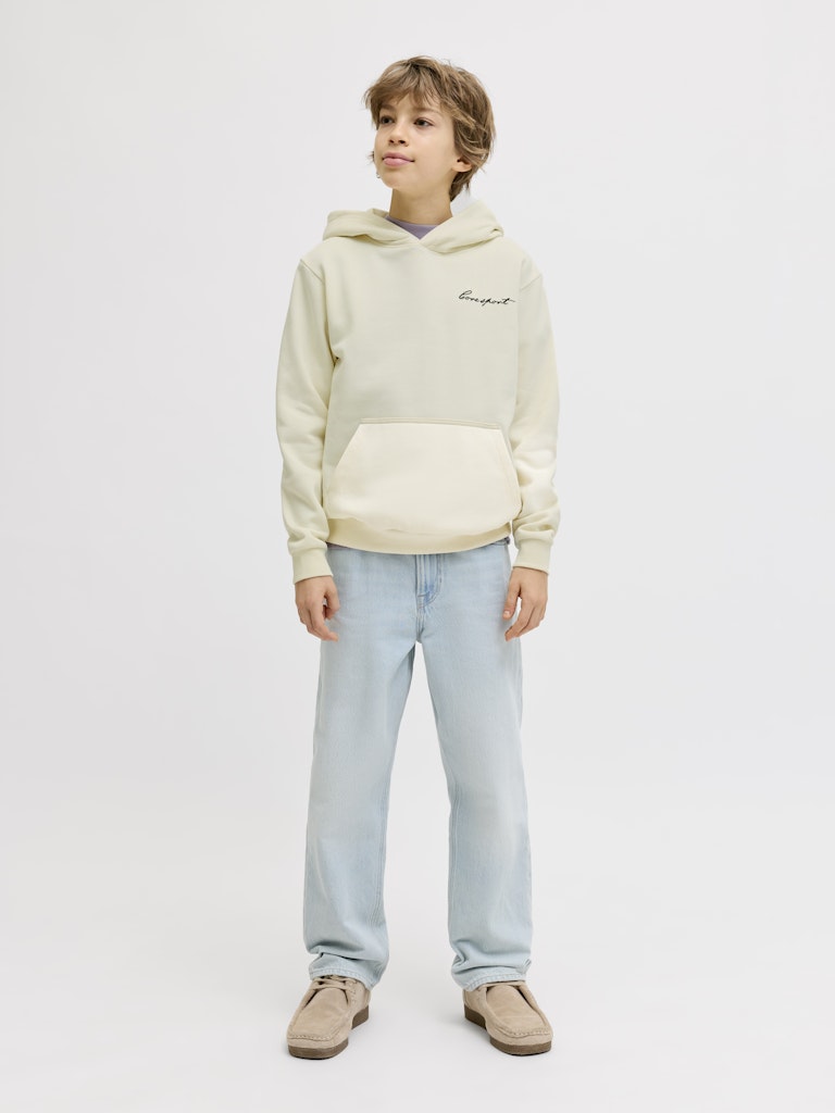 Jcodust Script Sweat Hood Sa26 Jnr - Ecru