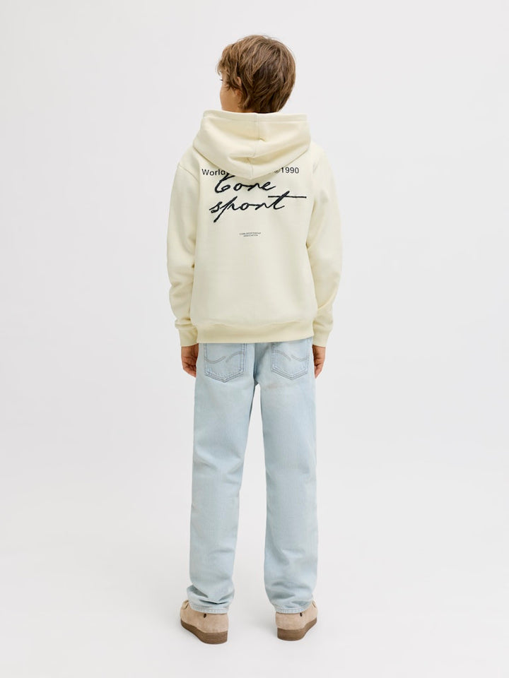 Jcodust Script Sweat Hood Sa26 Jnr - Ecru