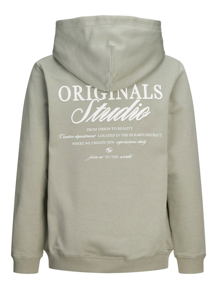 Jornorrebro Typo Back Sweat Hood Sn Jnr - Olijf