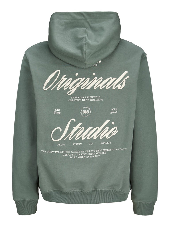 Jornorrebro Typo Back Sweat Hood Sn Jnr - Olijf